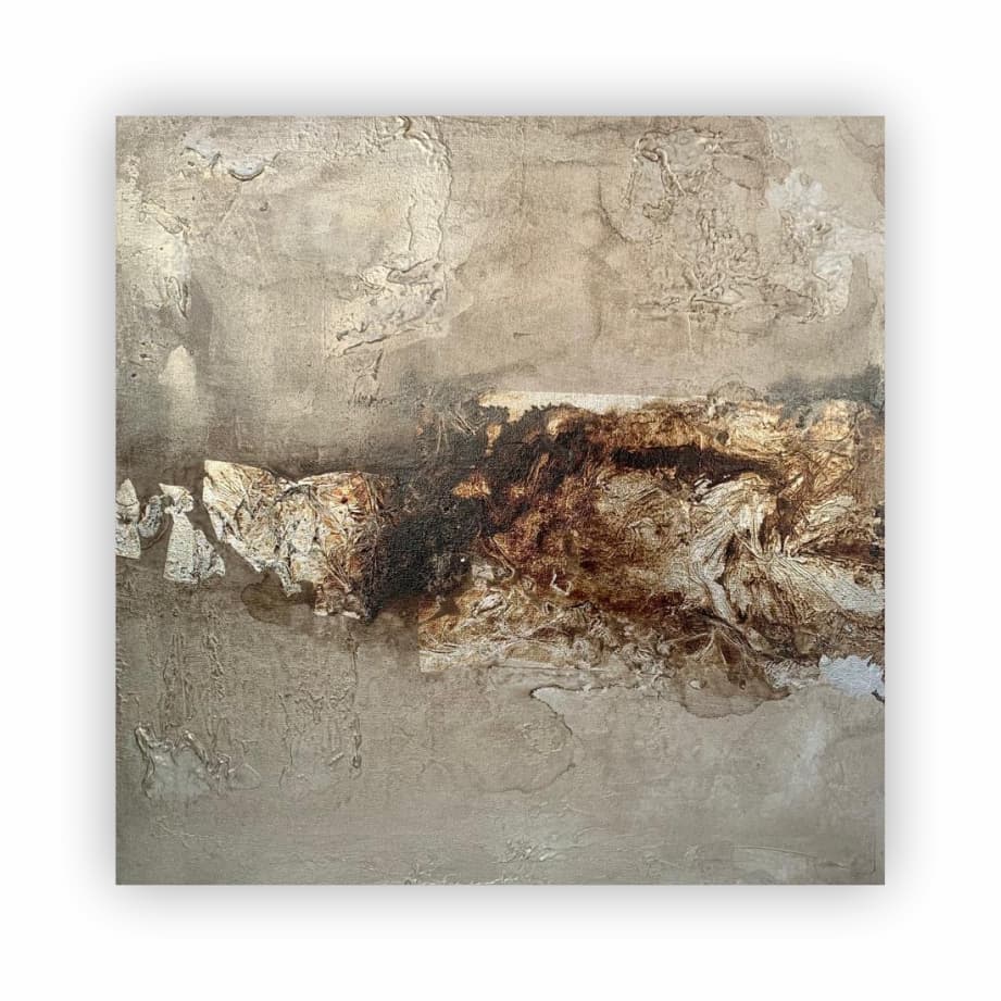 Díptico Ocres 2 - 2022 - 70x70cm